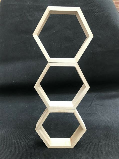 Hexagon Wooden Style Shapes Create Your Own Creationdesign Etsy