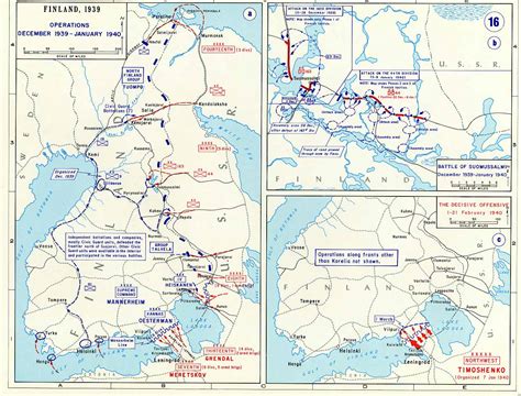 A map simulation showing finland during ww2. Map of Russo-Finnish War (1939-1940)