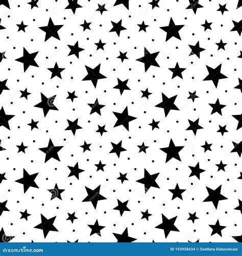 Star Seamless Pattern Stars Background For Prints Stock Vector