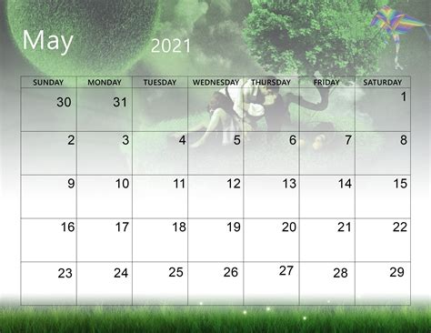 Free printable in pdf format. Cute May 2021 Calendar Printable Wallpaper - Thecalendarpedia