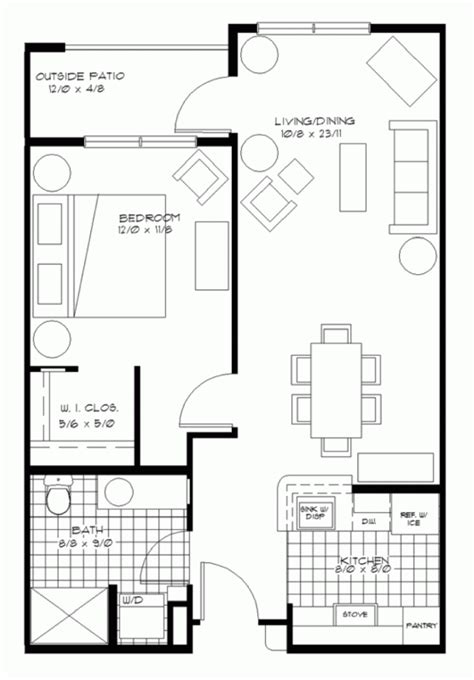 Best 1 Bedroom Apartment Floor Plans Ideas Design Ideas Misfits