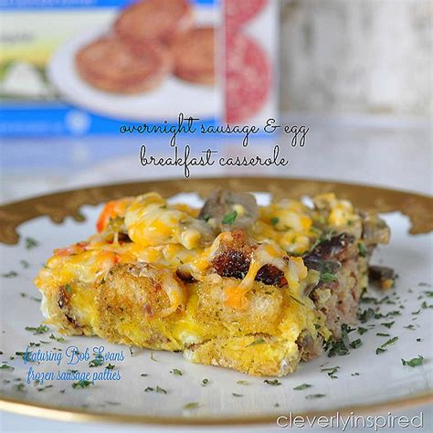 Overnight Sausage And Egg Breakfast Casserole Cleverly