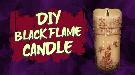 Making My Own Black Flame Candle From Hocus Pocus Youtube
