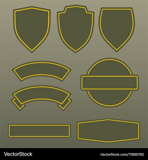 Military Colors Army Patches Template Design Vector Image