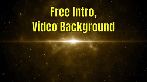 Intro Template Free Video Background Motion Graphic Youtube