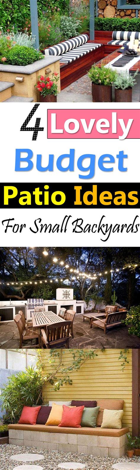 4 Lovely Budget Patio Ideas For Small Backyards Balcony