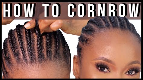 How To Cornrow Your Hair For Beginners Beginner Step By Step Cornrow