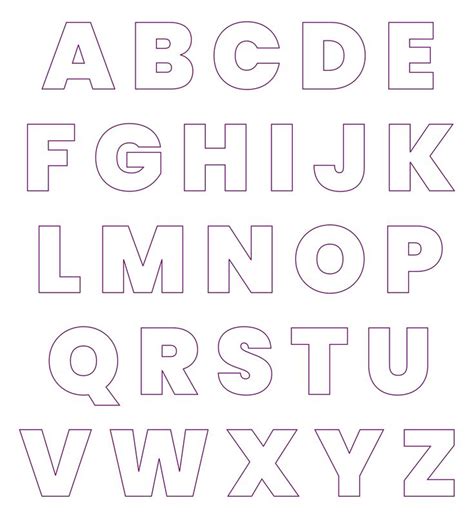 Print Giant Letters Of The Alphabet Large Printable Letters By