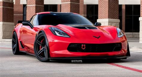 Torch Red C7 Corvette Z06 Looks Great On 20 Inch Black Alloys Carscoops