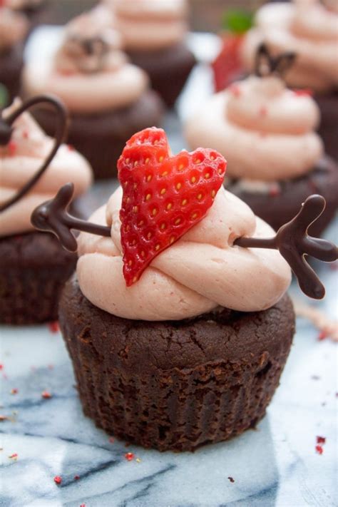 Paleo Chocolate Cupcakes With A Strawberry Buttercream A Saucy Kitchen