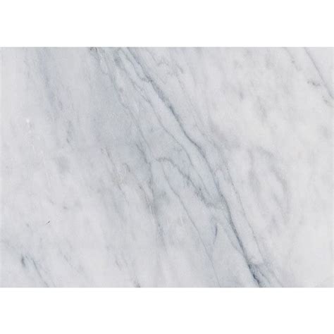Bermar Natural Stone White Cloud Honed Marble Tile Actual 55 In X 2