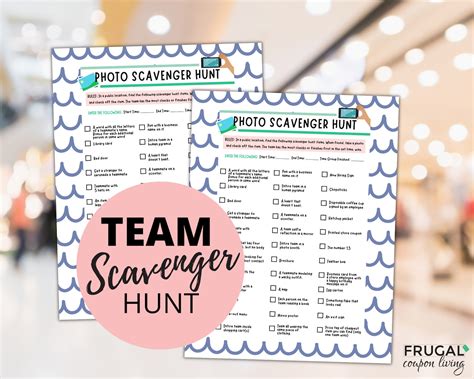 Mall Scavenger Hunt For Teens And Adults Team Scavenger Hunt Etsy