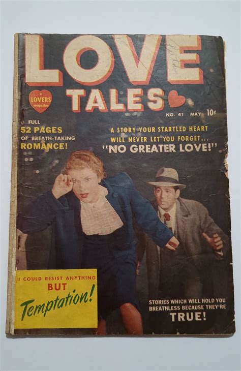 Love Tales 41 1950 Missing Centerfold Comic Books Golden Age