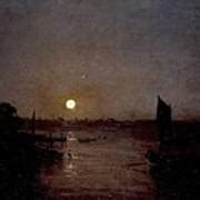 Moonlight A Study At Millbank 1797 Throw Pillow For Sale By Philip Ralley