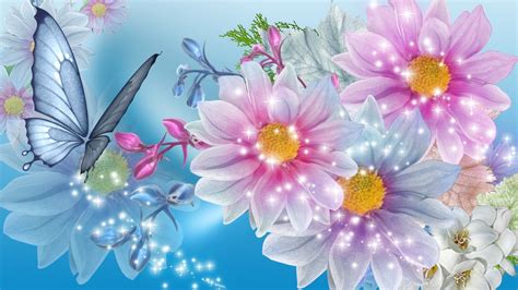 Pretty Flower Background ·① Wallpapertag