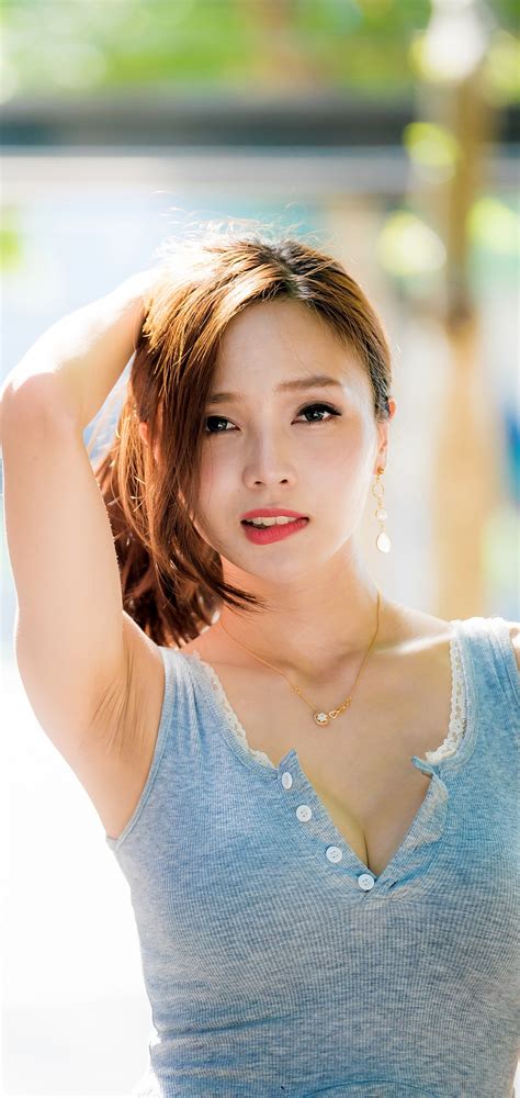 Women Asian Brunette Model Lipstick 1440x3040 Phone Hd Wallpaper