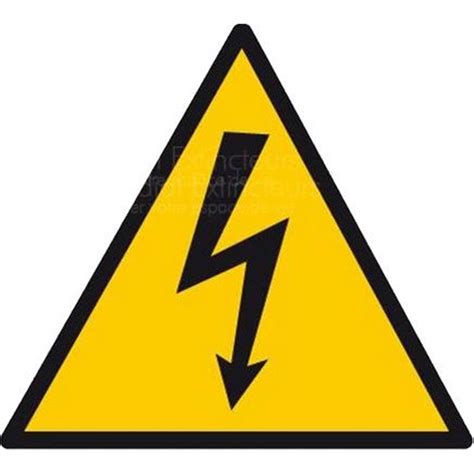 Consignes générales et des étiquettes adhésives pour tableaux électriques. Panneau PVC Danger électrique 200 X 200 X 200 mm