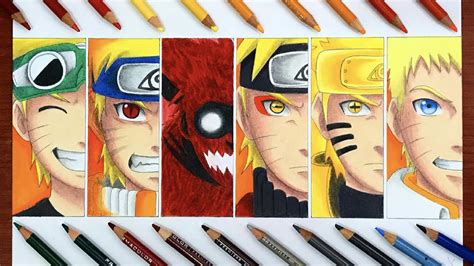 Speed Drawing Naruto Uzumakis Evolution Naruto Shippuden Hd