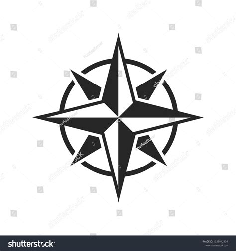 Vector Compass Rose Stock Vector Royalty Free 1333042334 Shutterstock