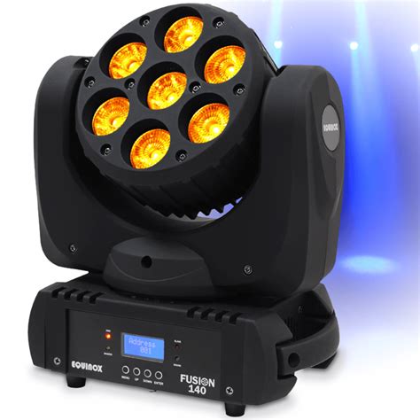 Many led wash bars have multiple dmx channels, which gives users greater control over color. Equinox Fusion 140 7 x 18W HEX Colour LED Moving Head Wash