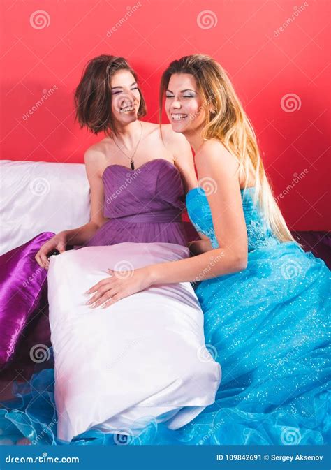 Portrait Of A Two Young Women Stock Image Image Of Caucasian