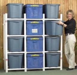 For the items that the family wanted to keep, we used bins to group like things. Basement Organization With Step By Step Instructions