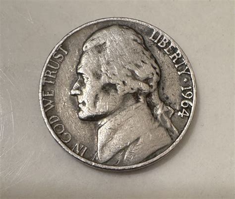 Major Error 1964 D Jefferson Nickel 5 Cent With D Over D Ebay