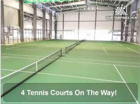 Our Tampines Hub 4 Public Indoor Tennis Courts For Tennis Lessons