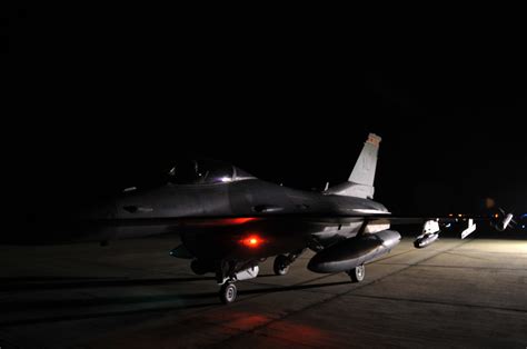 F 16 Afterburner At Night
