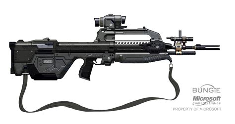 Concept Art Of The Battle Rifle For Haloreach Rhalo