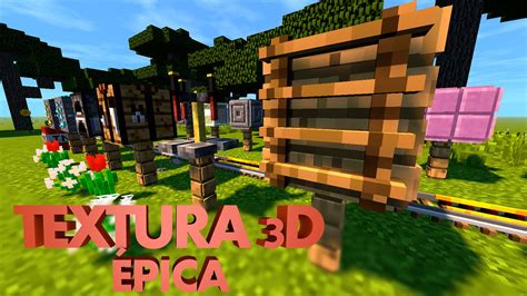 Textura 3d Para Minecraft 110 Youtube