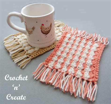 Crochet Mug Rug Free Crochet Pattern On Crochet N Create