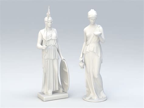 Roman Statues Of Women 3d Model 3ds Max Files Free Download Modeling