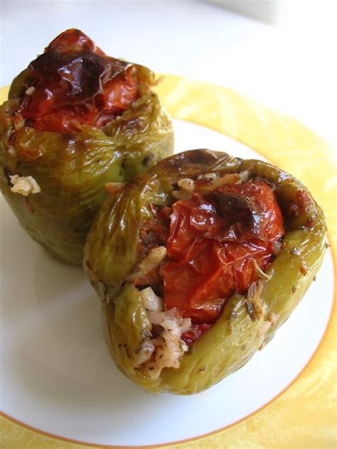 Almost Turkish Recipes Vegetarian Stuffed Peppers Zeytinyağlı Biber