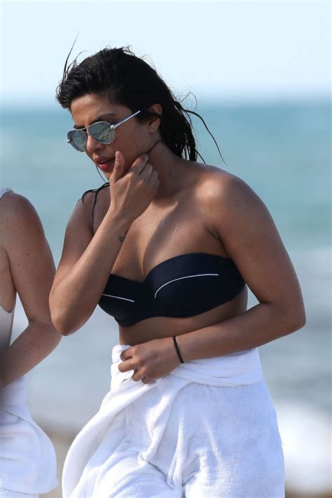 Priyanka Chopra In Bikini On The Beach In Miami 05122017 • Celebmafia