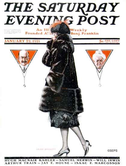Coles Phillips Cover Artist Saturday Evening Post 19210122 Sex Appeal