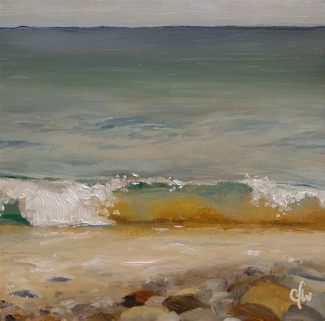 Waves On The Rocky Shore Original Fine Art By Gary Westlake Fine
