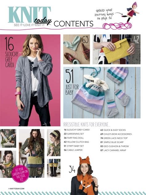 Knit Today Magazine April 2016 Back Issue