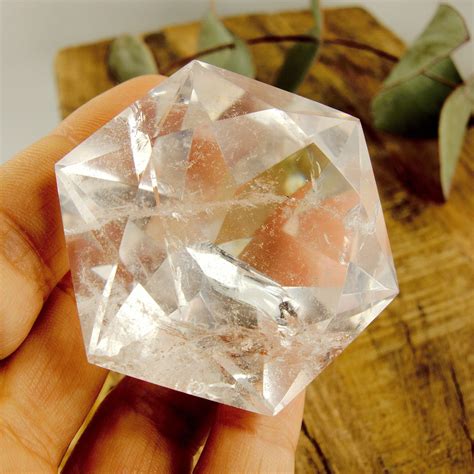 Stunning Large Faceted Diamond Cut Clear Quartz Specimen 2 Earth