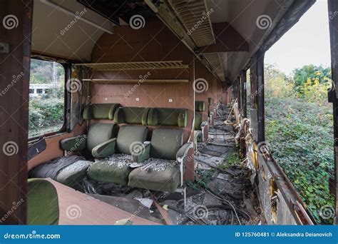 Inside The Abandoned Trains Stock Image Image Of Inside Abandoned