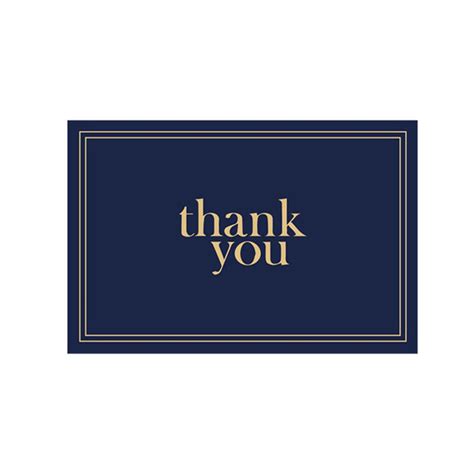 Buy Thank You Cards Bulk Notes Navy Blue And Gold Blank Note Cards With
