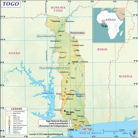 Togo Map Map Of Togo Collection Of Togo Maps