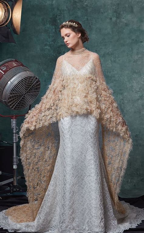 Gowns with long, fitted sleeves have been a favorite for centuries thanks to their versatility and elegance. 50+ Wedding Dresses With Capes Ideas 29 | Wedding dresses ...