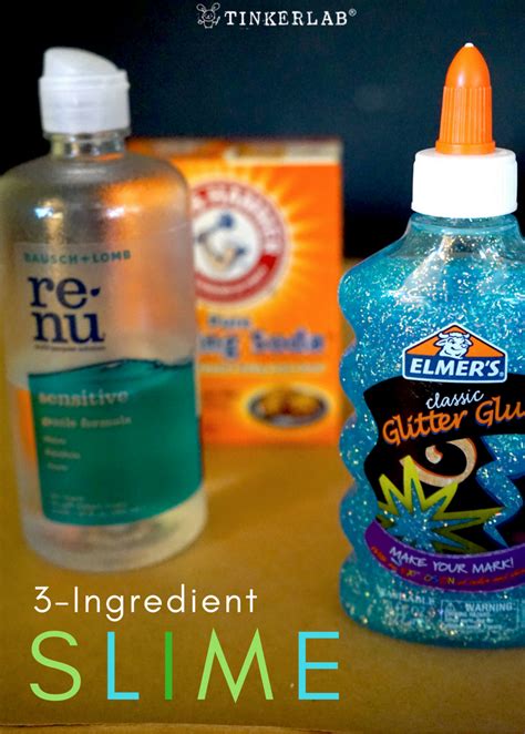 Elmers Glitter Glue Slime Recipe Without Contact Solution