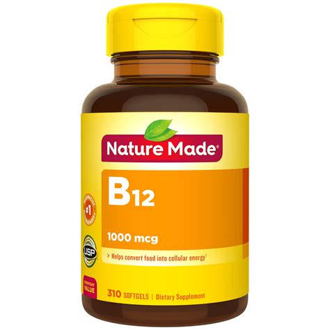 Nature Made Vitamin B12 1000 Mcg Softgels 310 Count For Metabolic