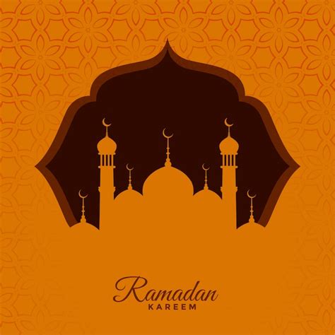 Fundo De Saudação Sazonal Tradicional Ramadan Kareem Vetor Grátis