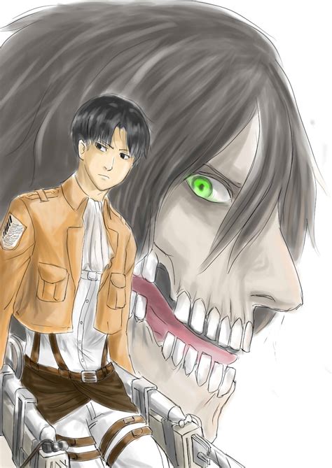 Maybe you would like to learn more about one of these? Levi and Titan Eren - Attack on Titan by Maha-ma on DeviantArt