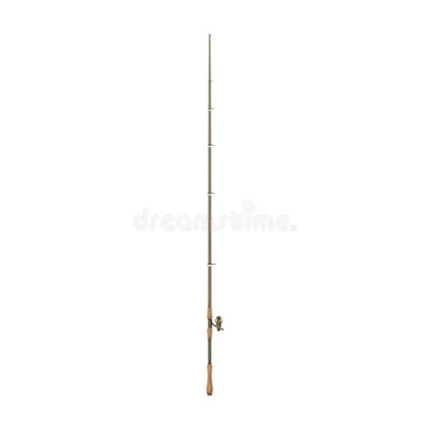 Fishing Rod Vector Iconcartoon Vector Icon Isolated On White