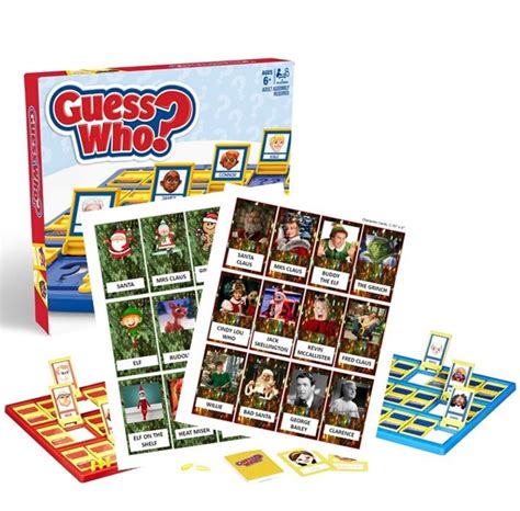 Christmas Guess Who Game Characters 2 Options Digital Etsy