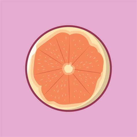 Orange Slice Vector Illustration On A Backgroundpremium Quality